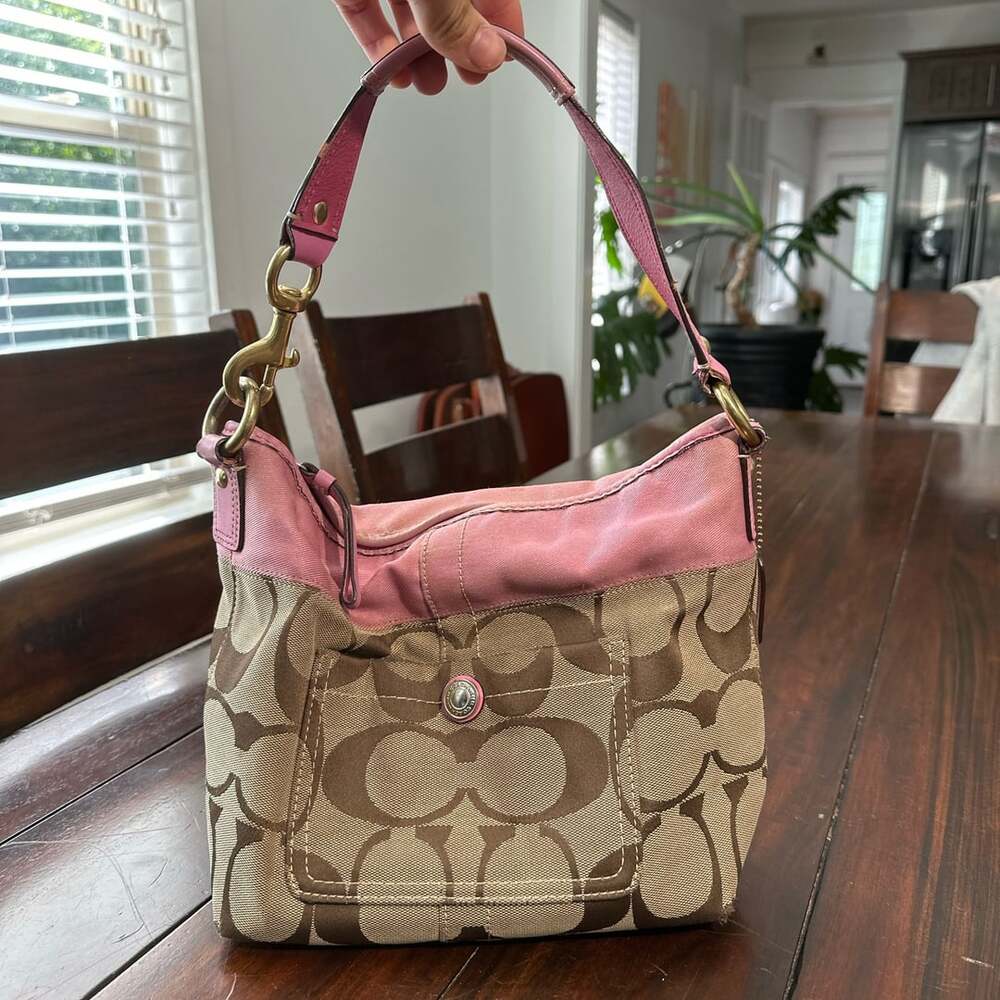 Coach 2007 Soho Signature Canvas Hobo Bag